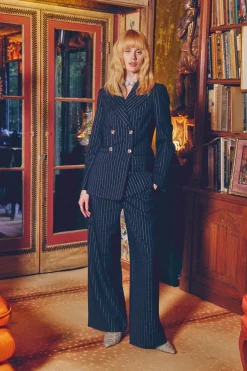 SIMON MILLER Anoukanouk pinstripe blazer