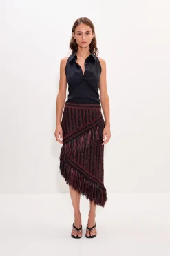SIMON MILLER Bejabeja midi skirt