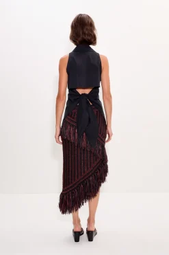 SIMON MILLER Bejabeja midi skirt