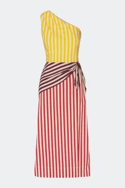 Hot SIMON MILLER Belembelem poplin midi dress