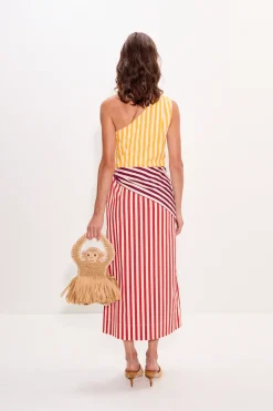 Hot SIMON MILLER Belembelem poplin midi dress