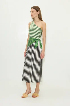 Hot SIMON MILLER Belembelem poplin midi dress