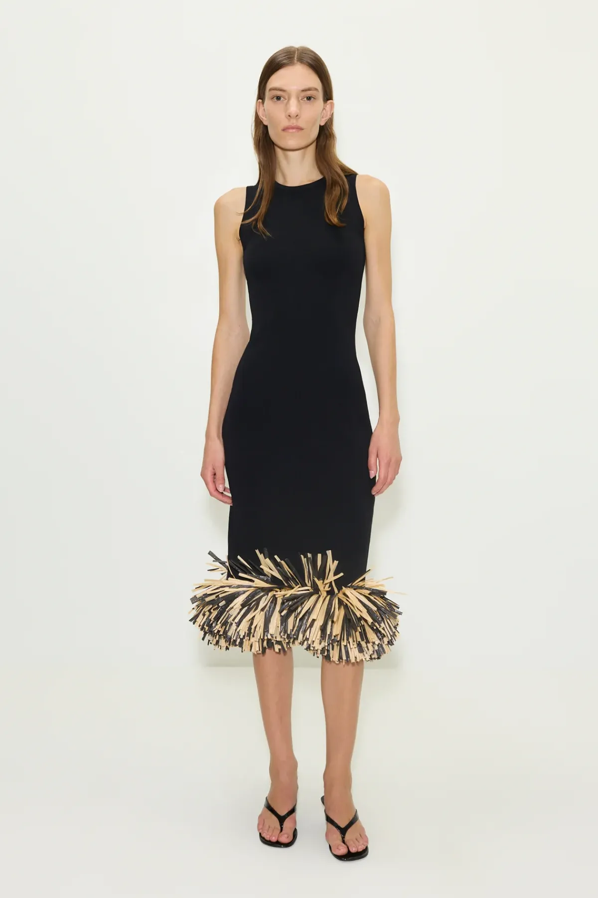 Sale SIMON MILLER Boaboa raffia midi dress