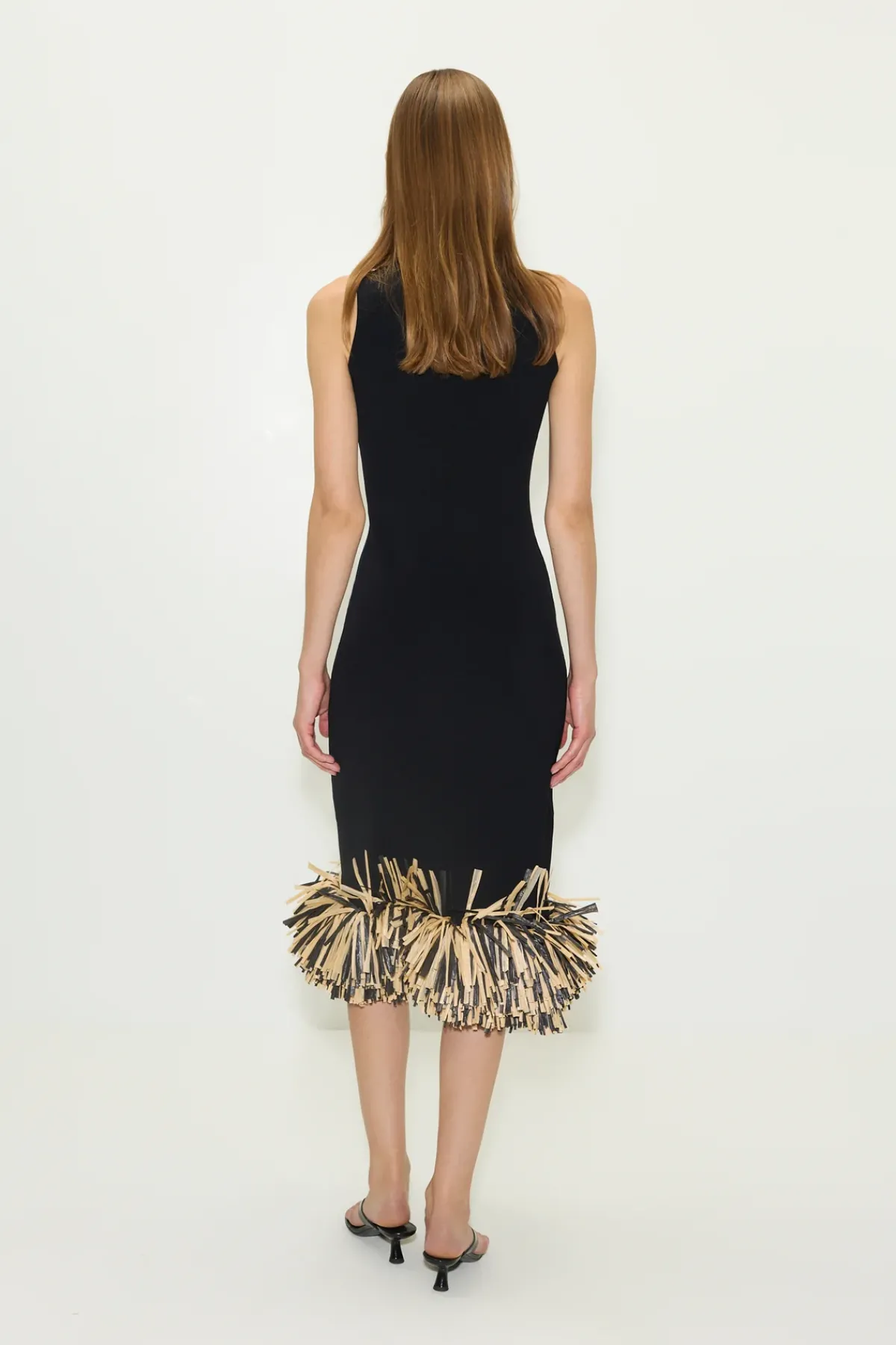 Sale SIMON MILLER Boaboa raffia midi dress