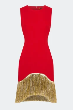SIMON MILLER Bowiebowie fringe mini dress