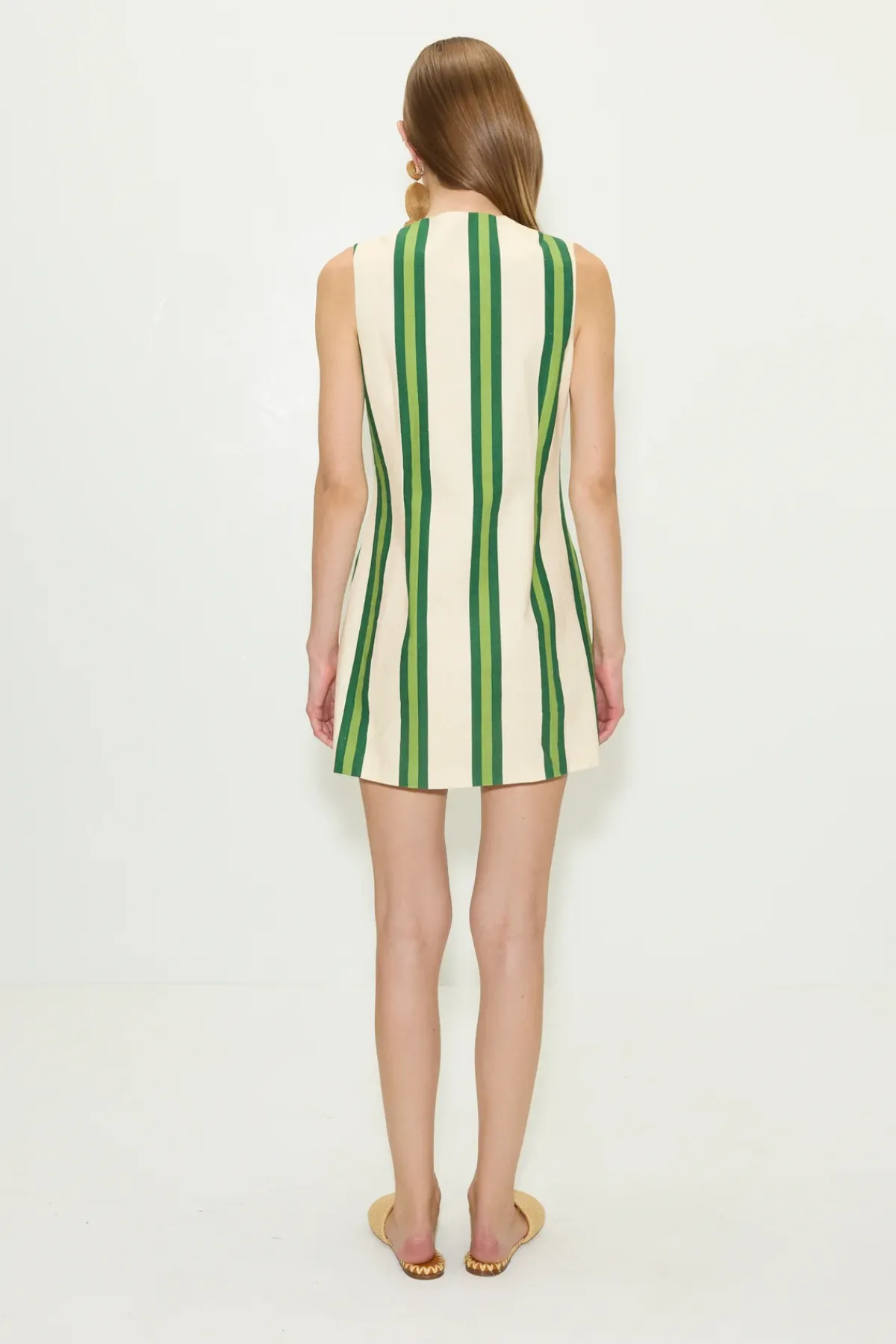 Discount SIMON MILLER Carobcarob printed linen mini dress