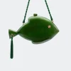 New SIMON MILLER Carvedcarved wooden fish clutch
