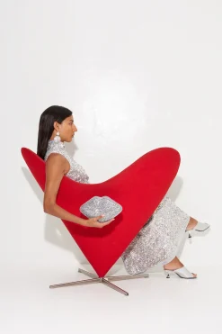 Online SIMON MILLER Crystalcrystal lip clutch