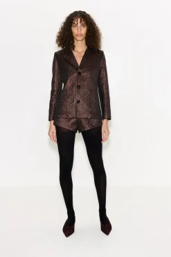 New SIMON MILLER Fleurfleur metallic shorts