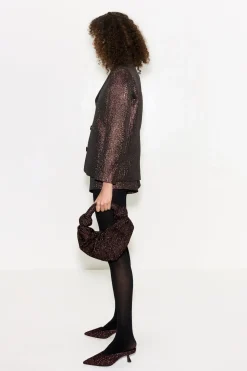 New SIMON MILLER Fleurfleur metallic shorts
