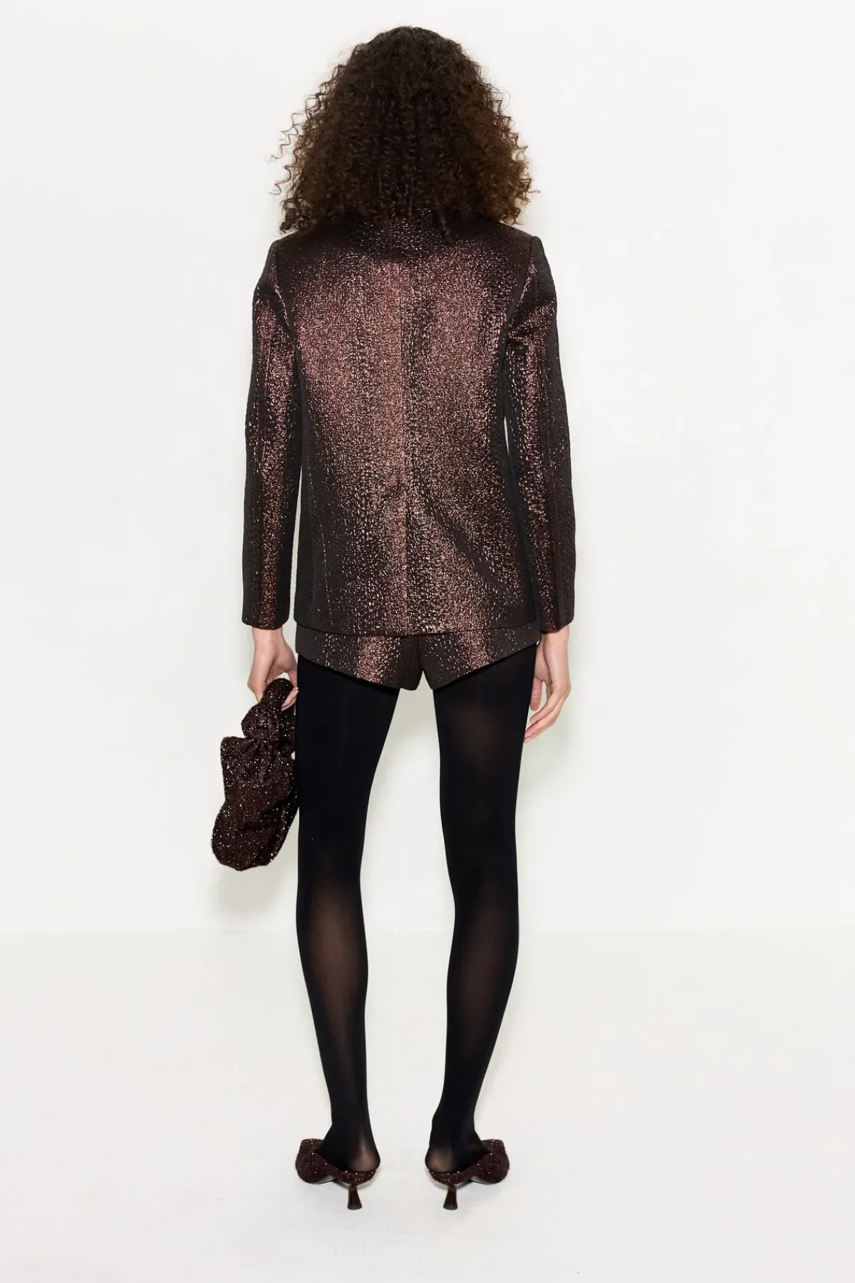 New SIMON MILLER Fleurfleur metallic shorts