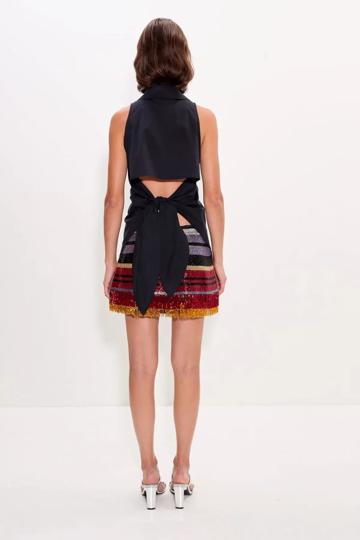Hot SIMON MILLER Inessainessa crystal beaded skirt
