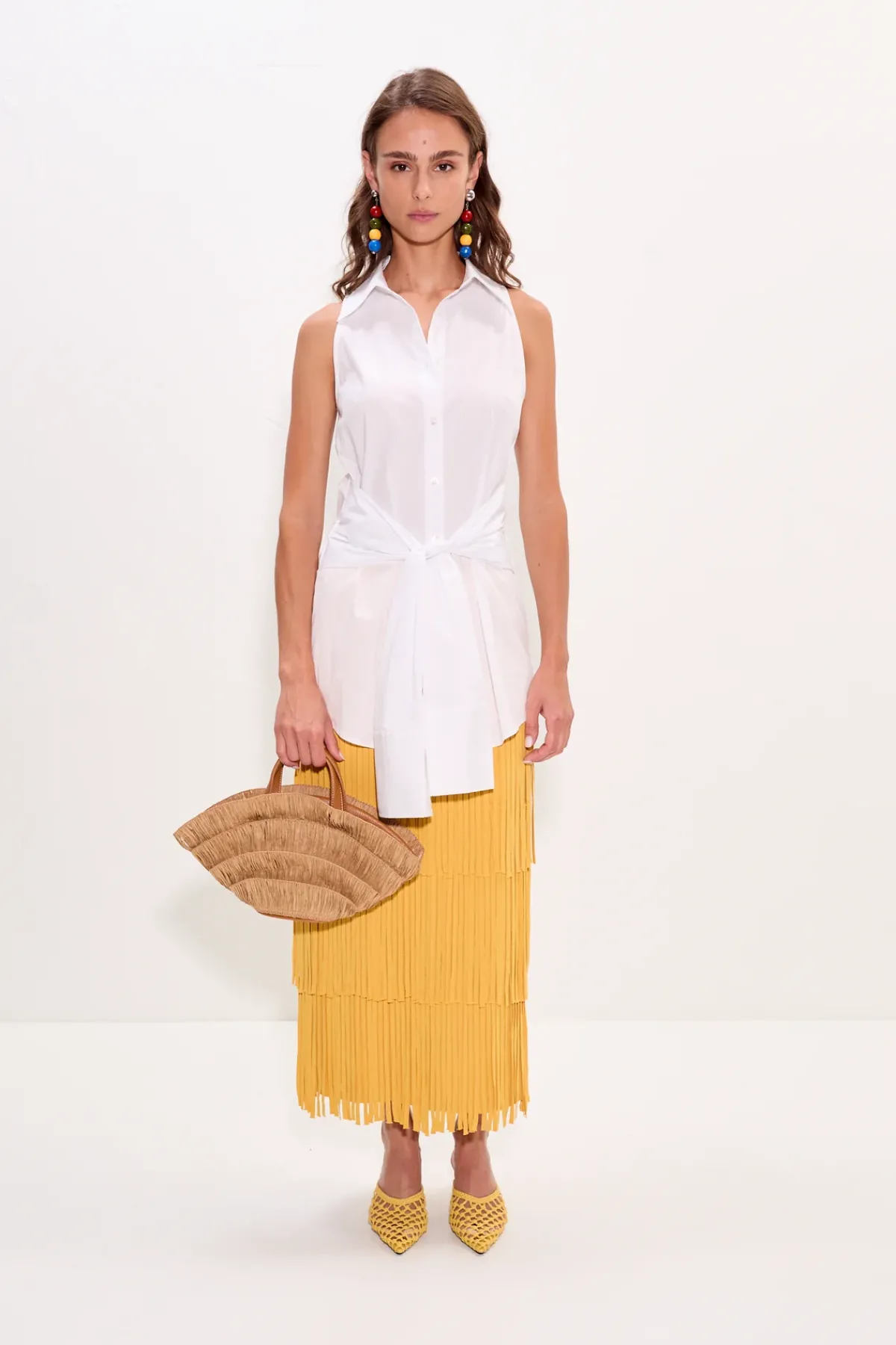 Clearance SIMON MILLER Innainna sleeveless poplin top