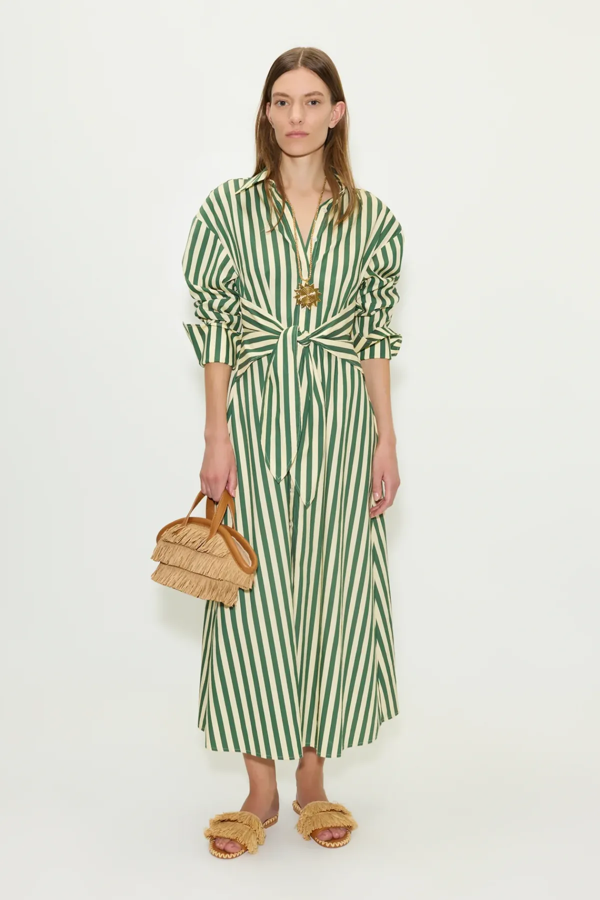 SIMON MILLER Lochloch poplin maxi dress