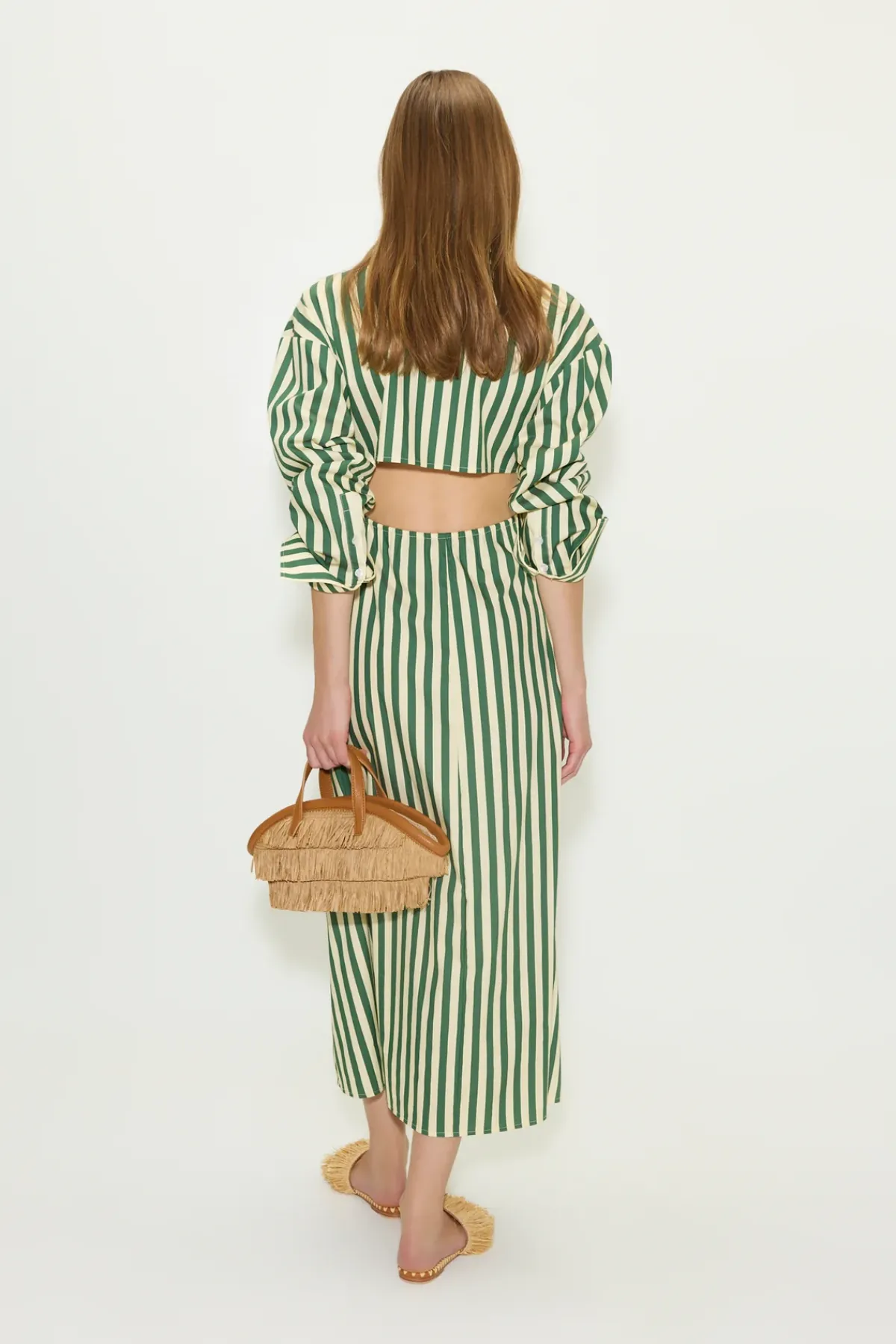 SIMON MILLER Lochloch poplin maxi dress