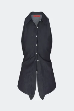 Sale SIMON MILLER Lochloch sleeveless chambray button up