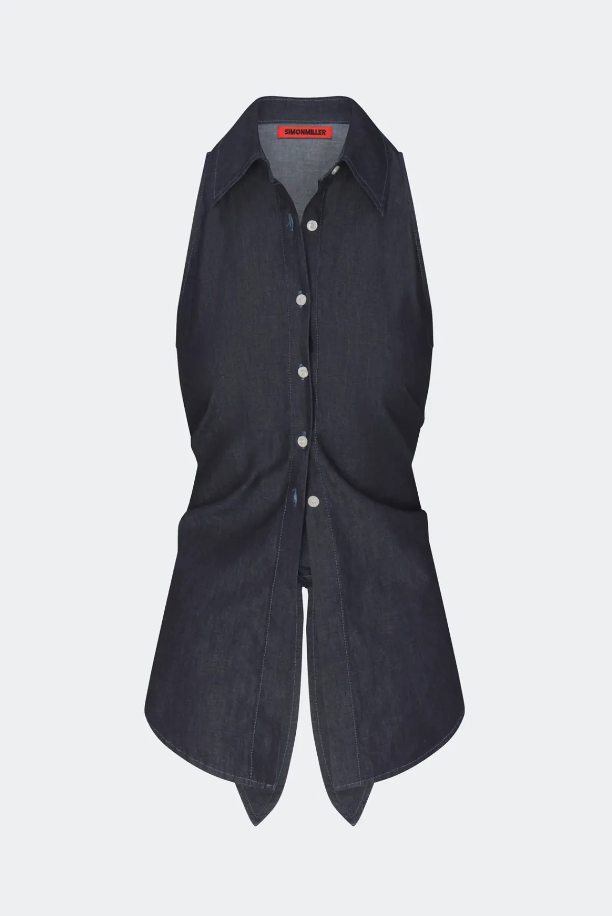 Sale SIMON MILLER Lochloch sleeveless chambray button up