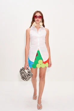 Discount SIMON MILLER Lochloch sleeveless poplin button up