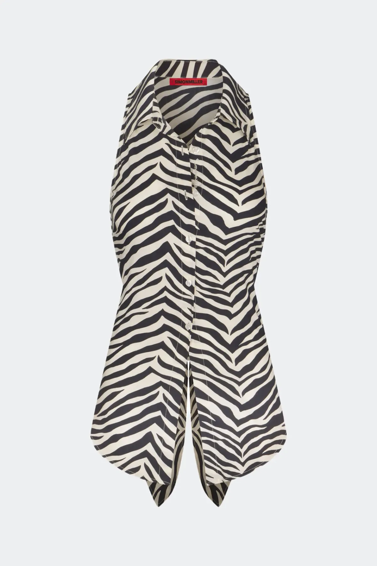 New SIMON MILLER Lochloch sleeveless poplin button up
