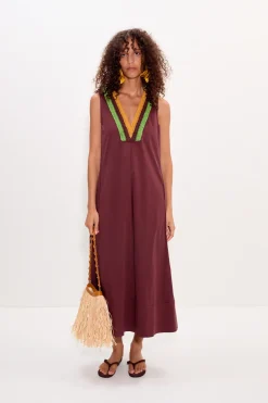 Online SIMON MILLER Marmar crochet poplin dress
