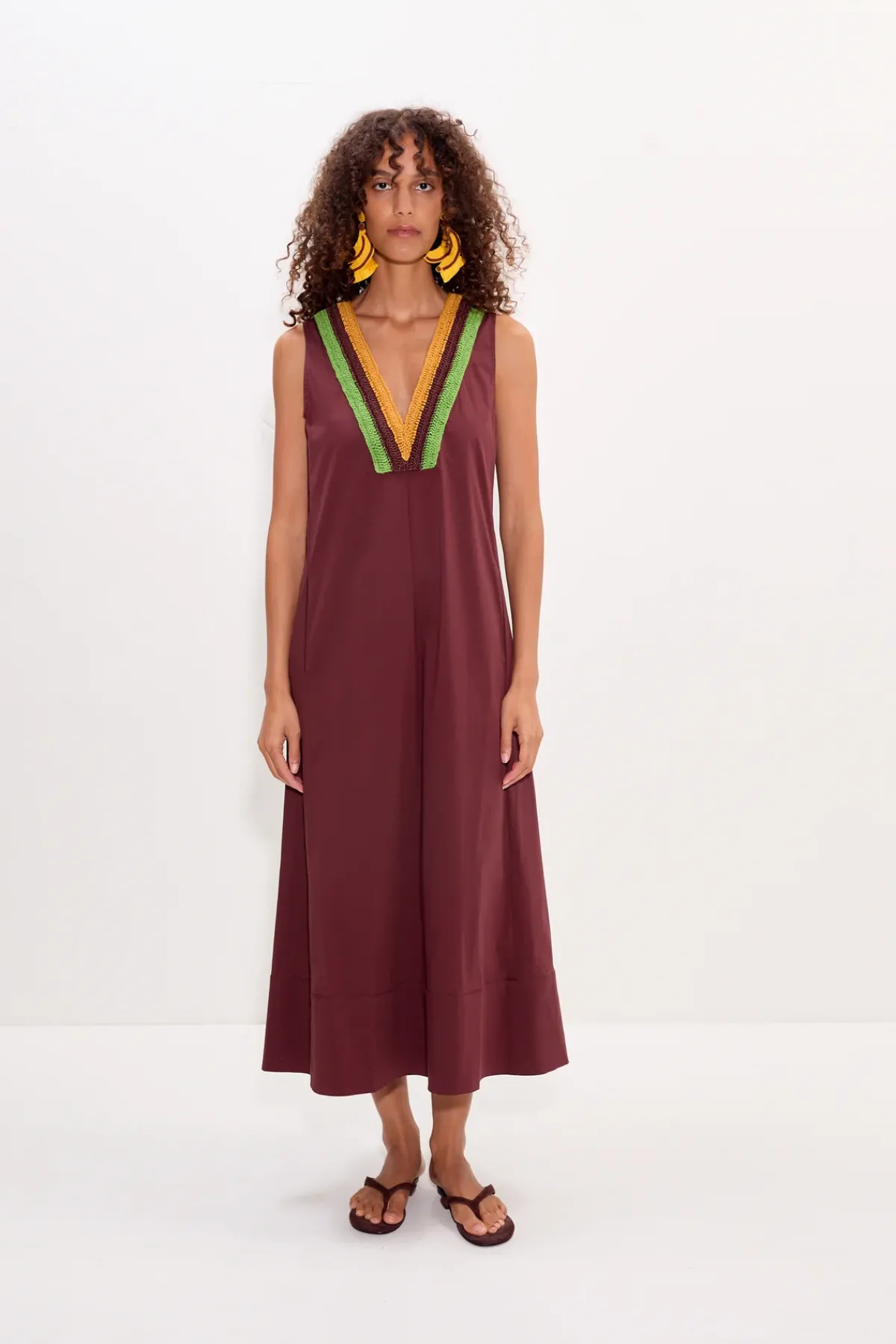 Online SIMON MILLER Marmar crochet poplin dress