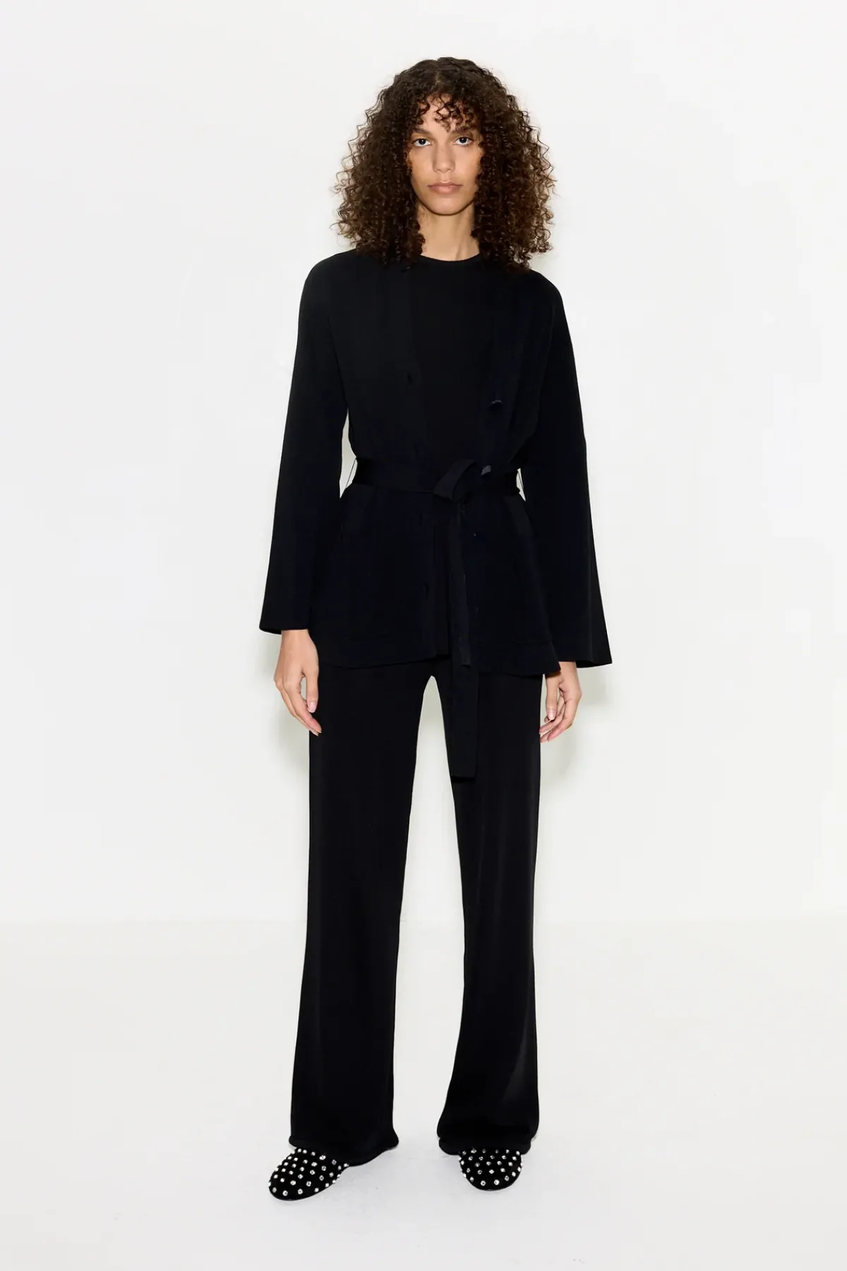 New SIMON MILLER Maxmax belted knit cardigan