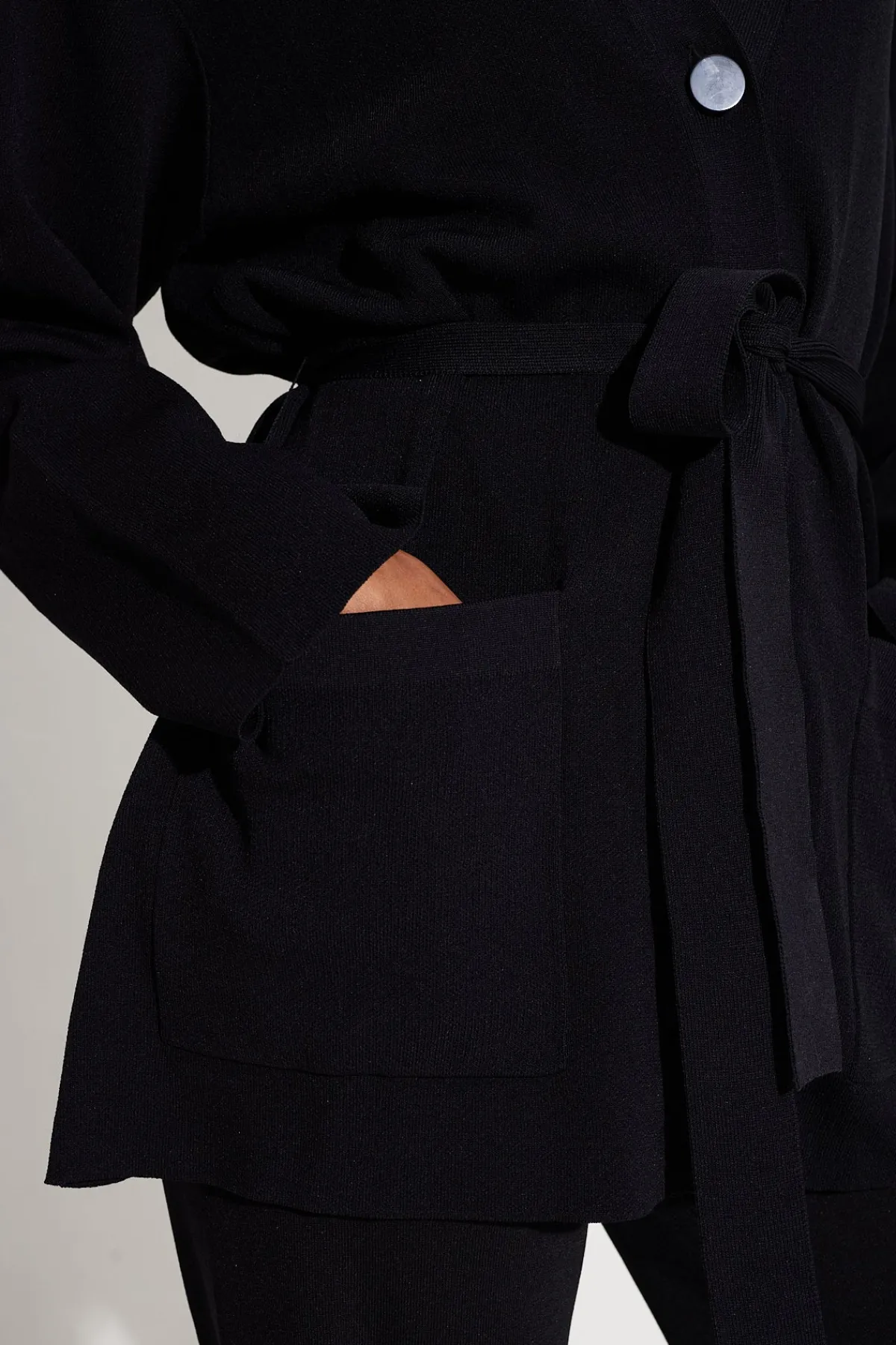 New SIMON MILLER Maxmax belted knit cardigan