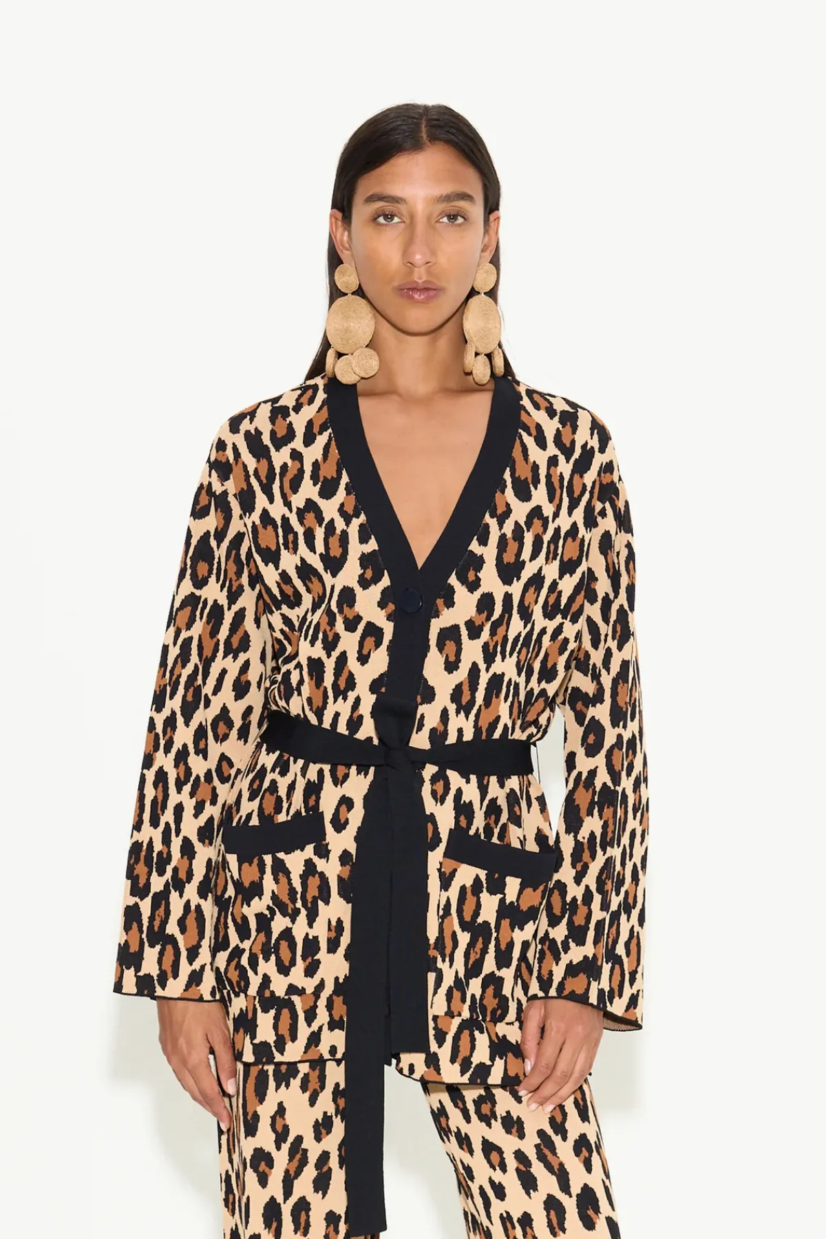 New SIMON MILLER Maxmax belted knit cardigan
