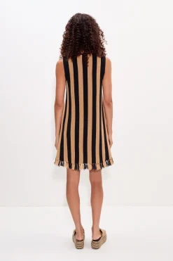 Outlet SIMON MILLER Mojimoji stripe tassel mini dress