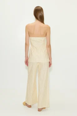 Sale SIMON MILLER Morimori strapless linen top