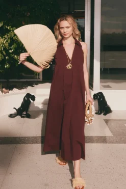 Best SIMON MILLER Navanava poplin midi dress