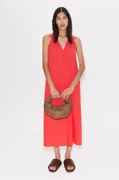 Online SIMON MILLER Navanava poplin midi dress