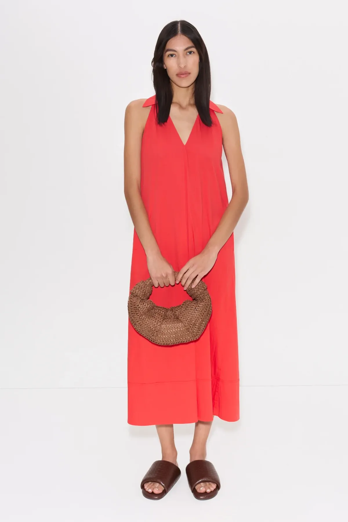 Online SIMON MILLER Navanava poplin midi dress