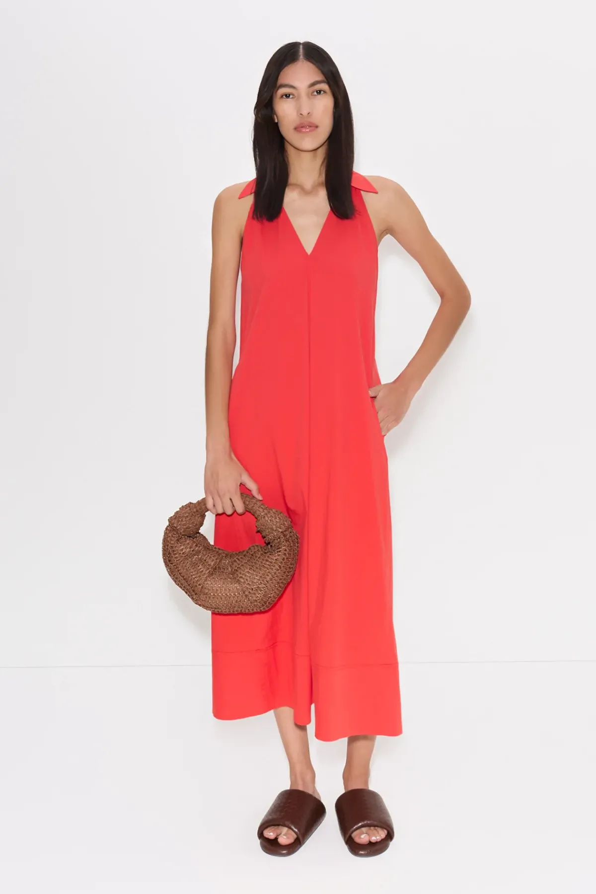 Online SIMON MILLER Navanava poplin midi dress