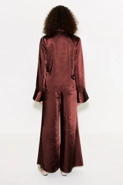 Clearance SIMON MILLER Nellanella satin wide leg pant