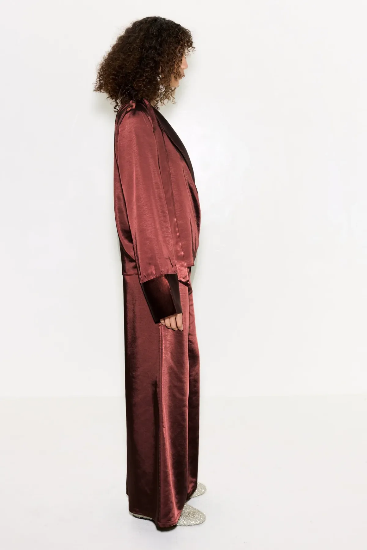 Clearance SIMON MILLER Nellanella satin wide leg pant