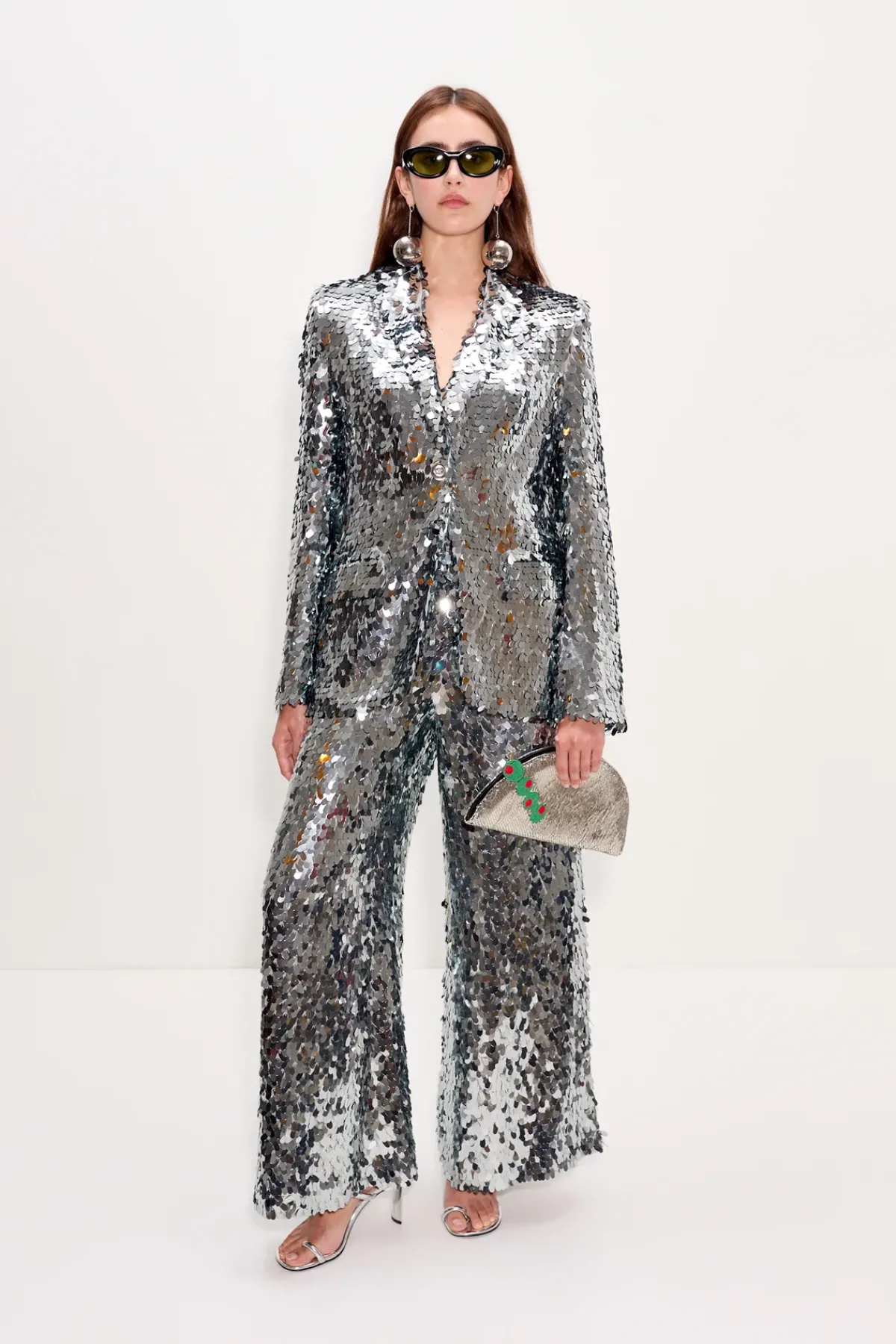 Outlet SIMON MILLER Nellanella sequin wide leg pant