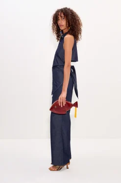 Outlet SIMON MILLER Piapia chambray pant