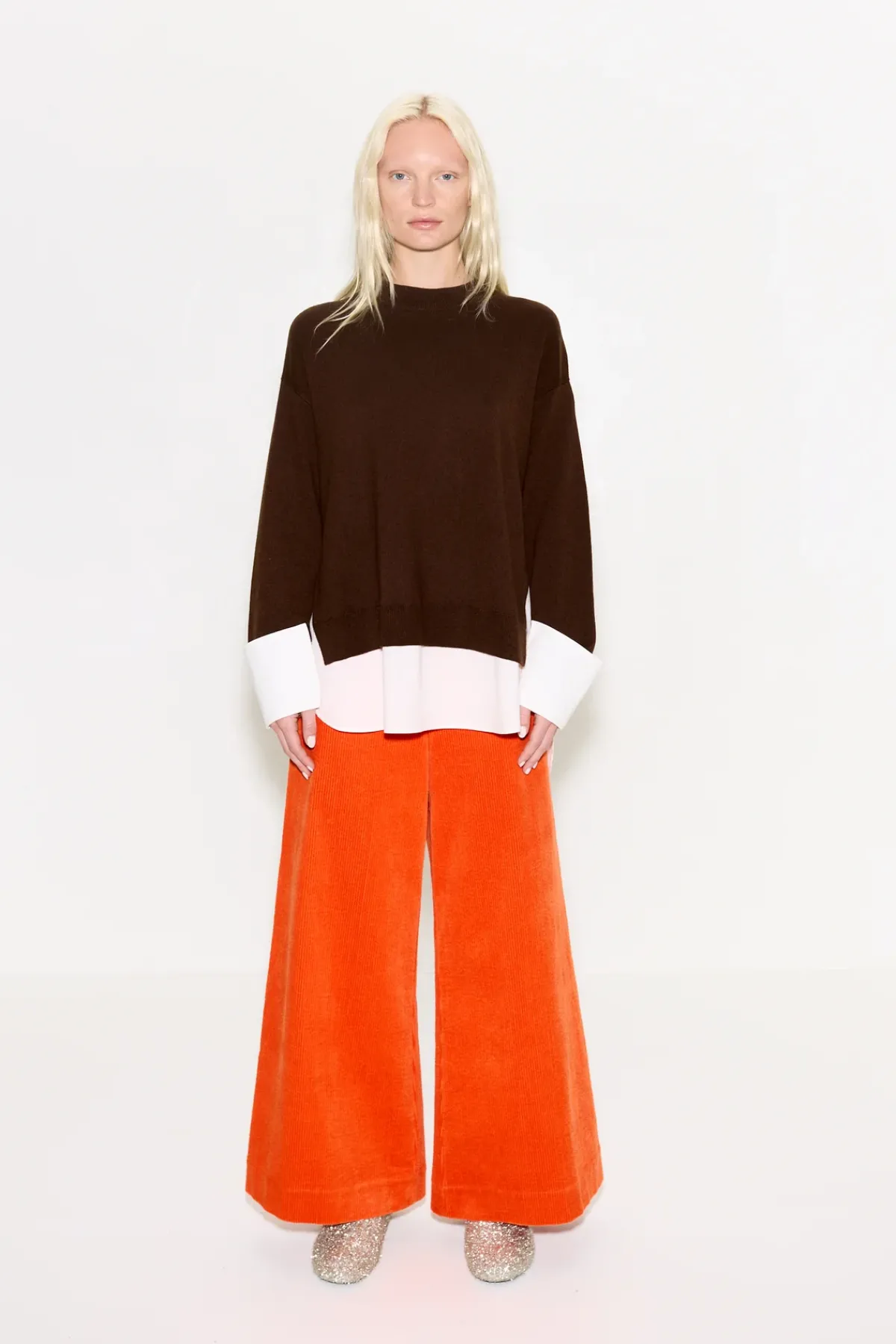 Discount SIMON MILLER Pippip poplin combo sweater