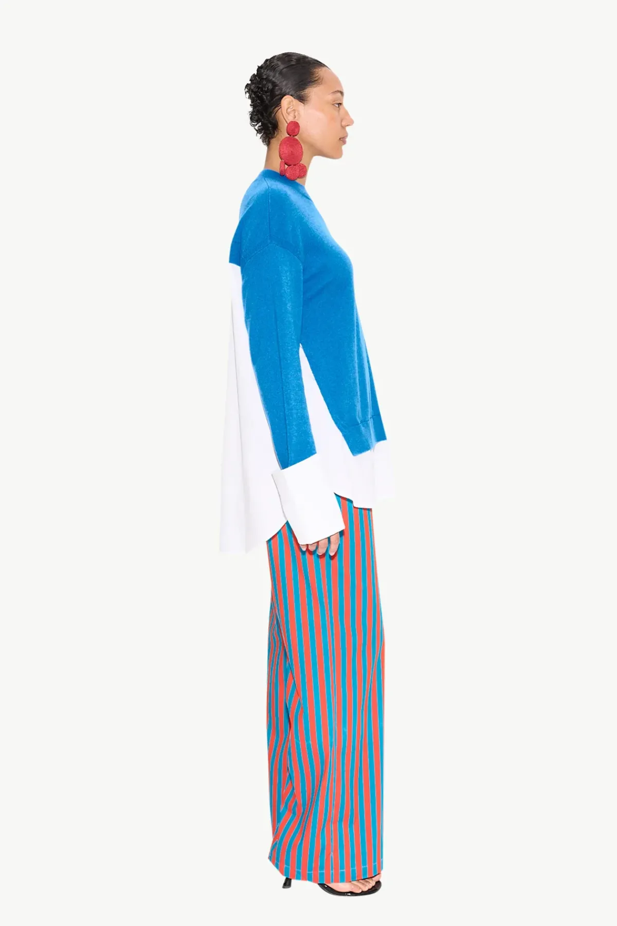 Discount SIMON MILLER Pippip poplin combo sweater