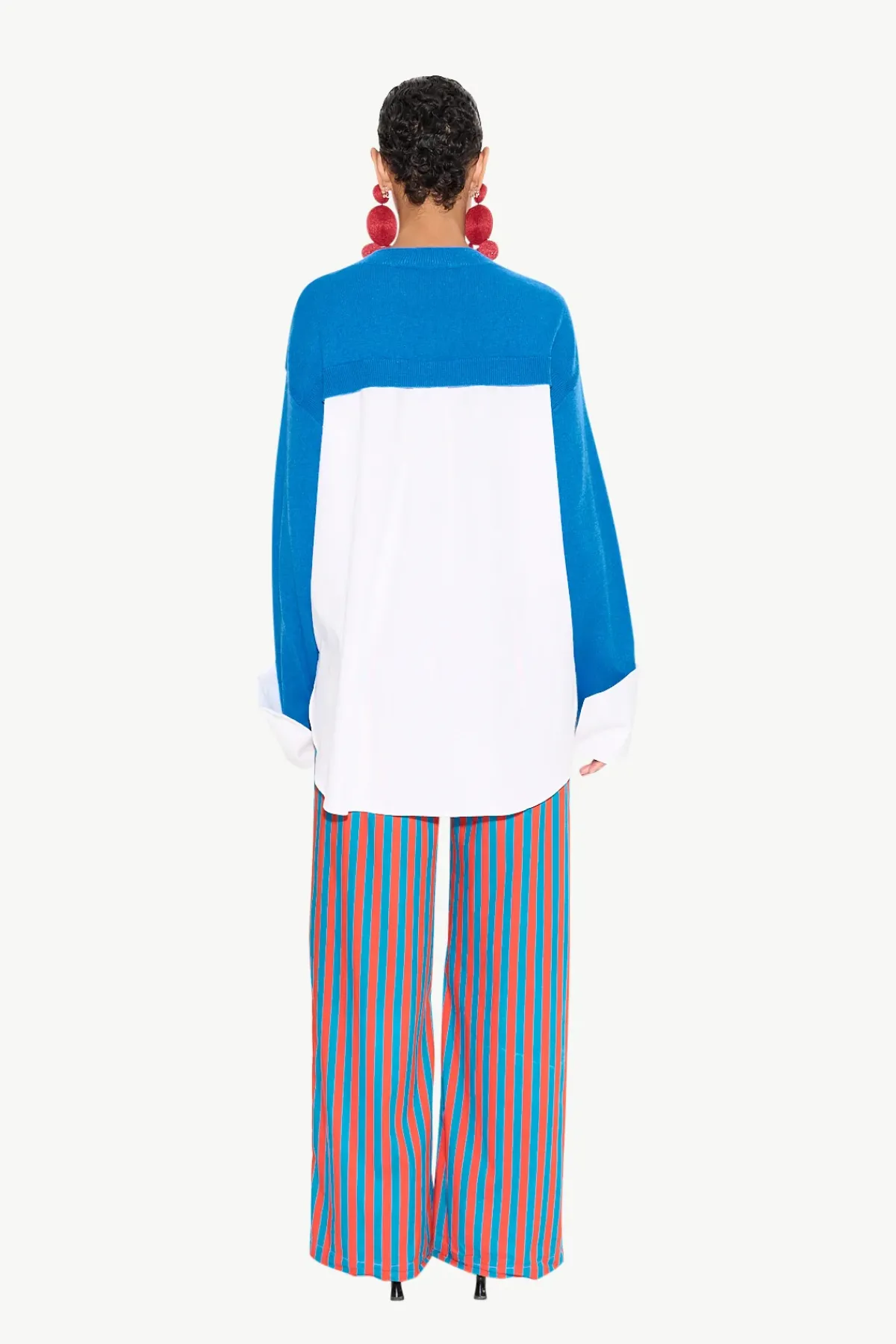 Discount SIMON MILLER Pippip poplin combo sweater