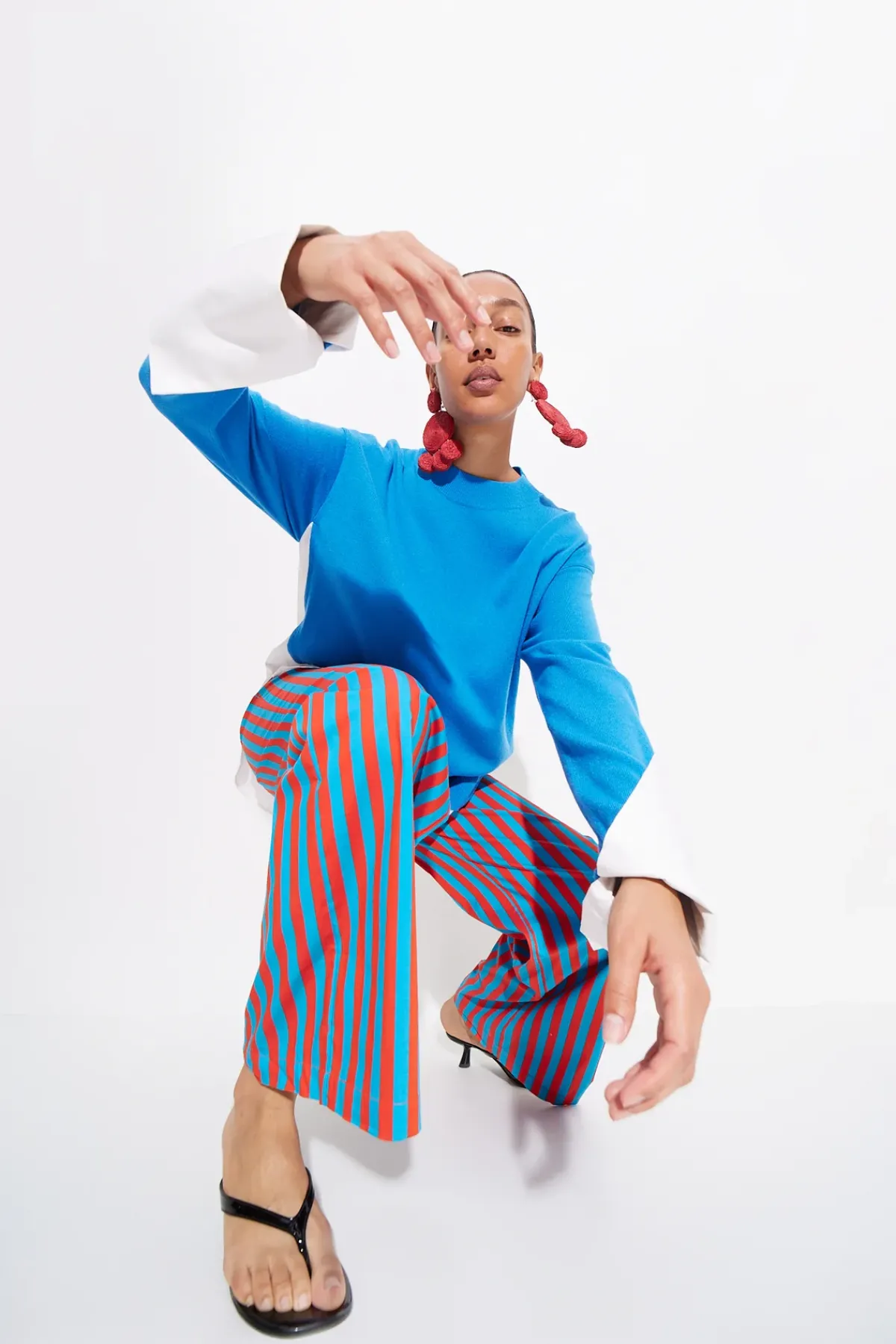 Discount SIMON MILLER Pippip poplin combo sweater