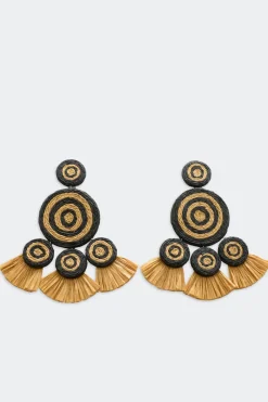 Best SIMON MILLER Raffiaraffia fringe deco earring
