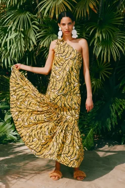 Outlet SIMON MILLER Rearea poplin maxi dress