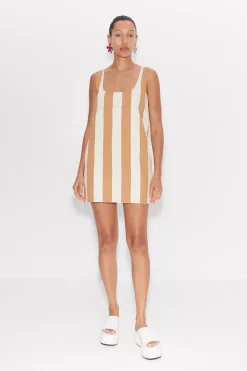 Hot SIMON MILLER Saharasahara striped denim dress