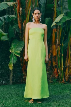 Sale SIMON MILLER Sculptysculpty strapless satin dress