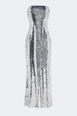 Online SIMON MILLER Sculptysculpty strapless sequin dress