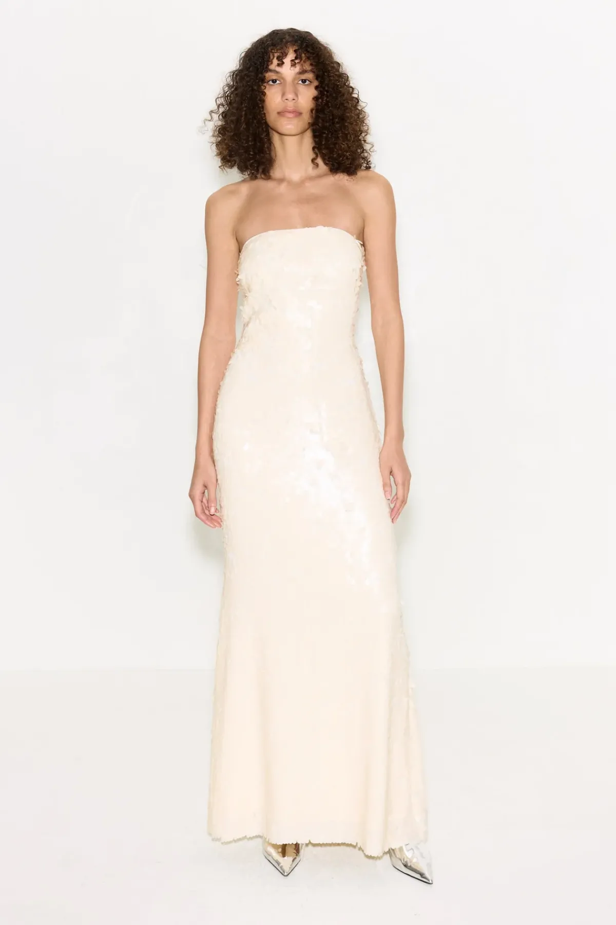 Discount SIMON MILLER Sculptysculpty strapless sequin dress