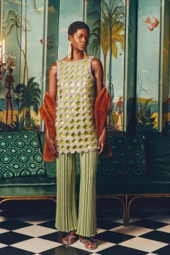 New SIMON MILLER Sinasina crochet mini dress