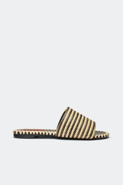 Best SIMON MILLER Stripestripe raffia salerno sandal